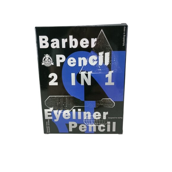 12pk White & Colored Barber Pencil Eyeliner Set w/ Sharpeners – Beard Outline To - Picture 2 of 4